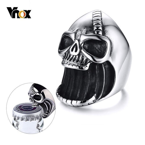 Vnox Multi Function Skull Ring